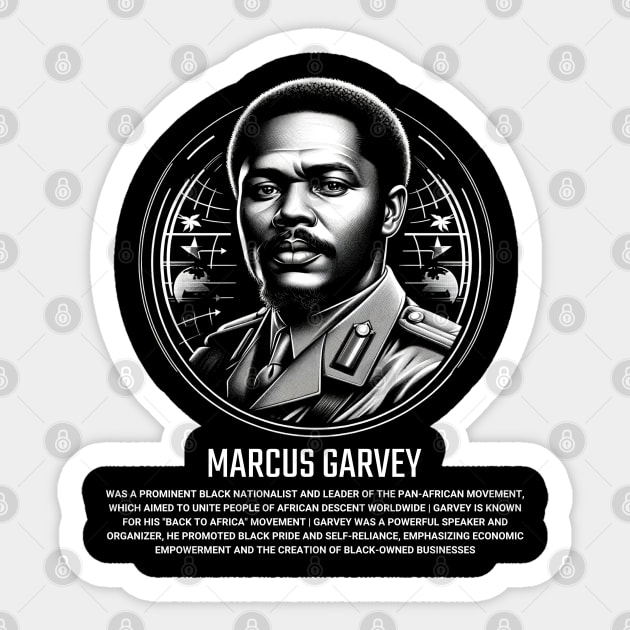 Marcus Garvey Sticker by UrbanLifeApparel